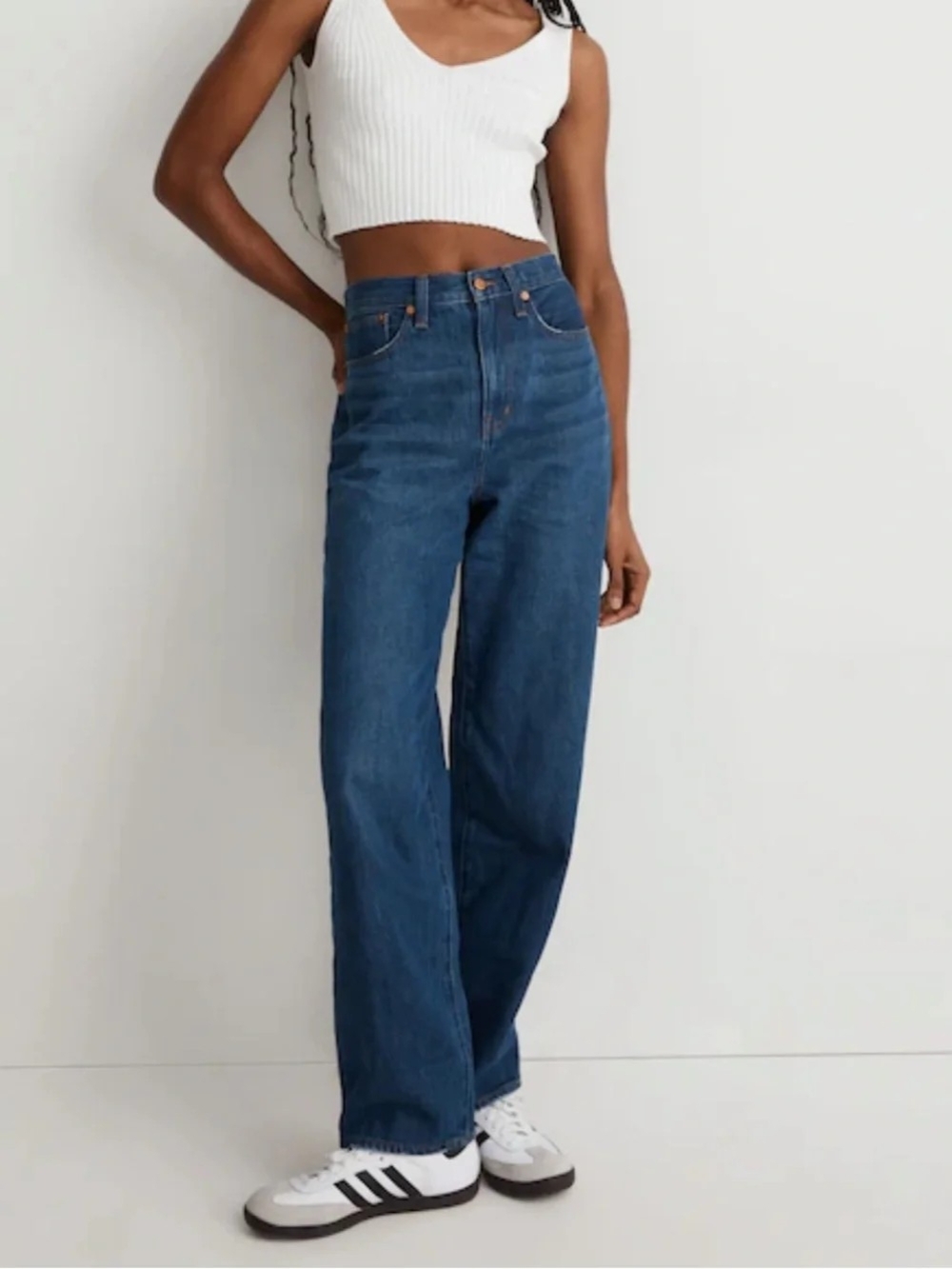 Madewell Baggy Straight Jeans-Blue